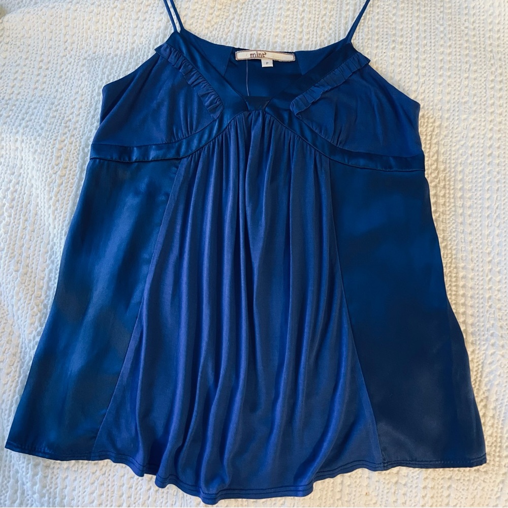 NWT MINT JODI ARNOLD Royal Blue Flow Top